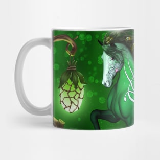 Wonderful fantasy horse with peacock feathers Mug